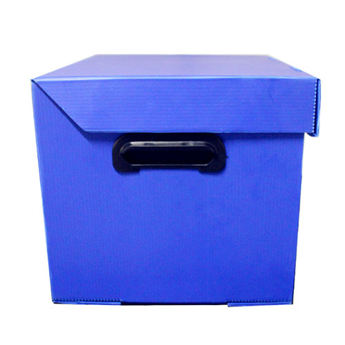 Foldable Coroplast Corrugated Plastic Storage Box With Lid