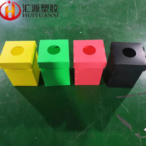 Custom Colorful Corrugated Plastic Trash Bins