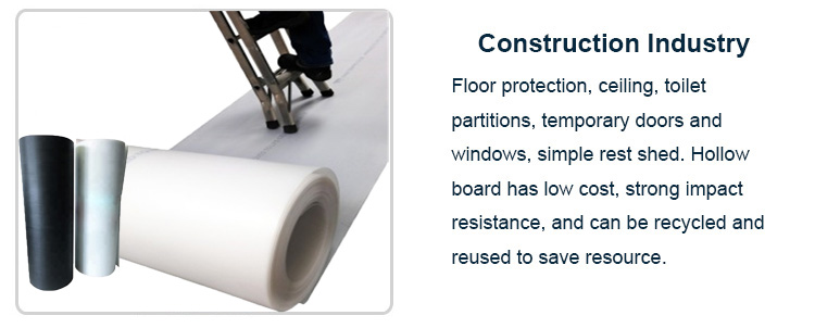 white-corrugated-plastic-rolls for floor protection