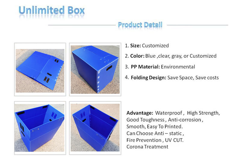pp corrugated bin box container