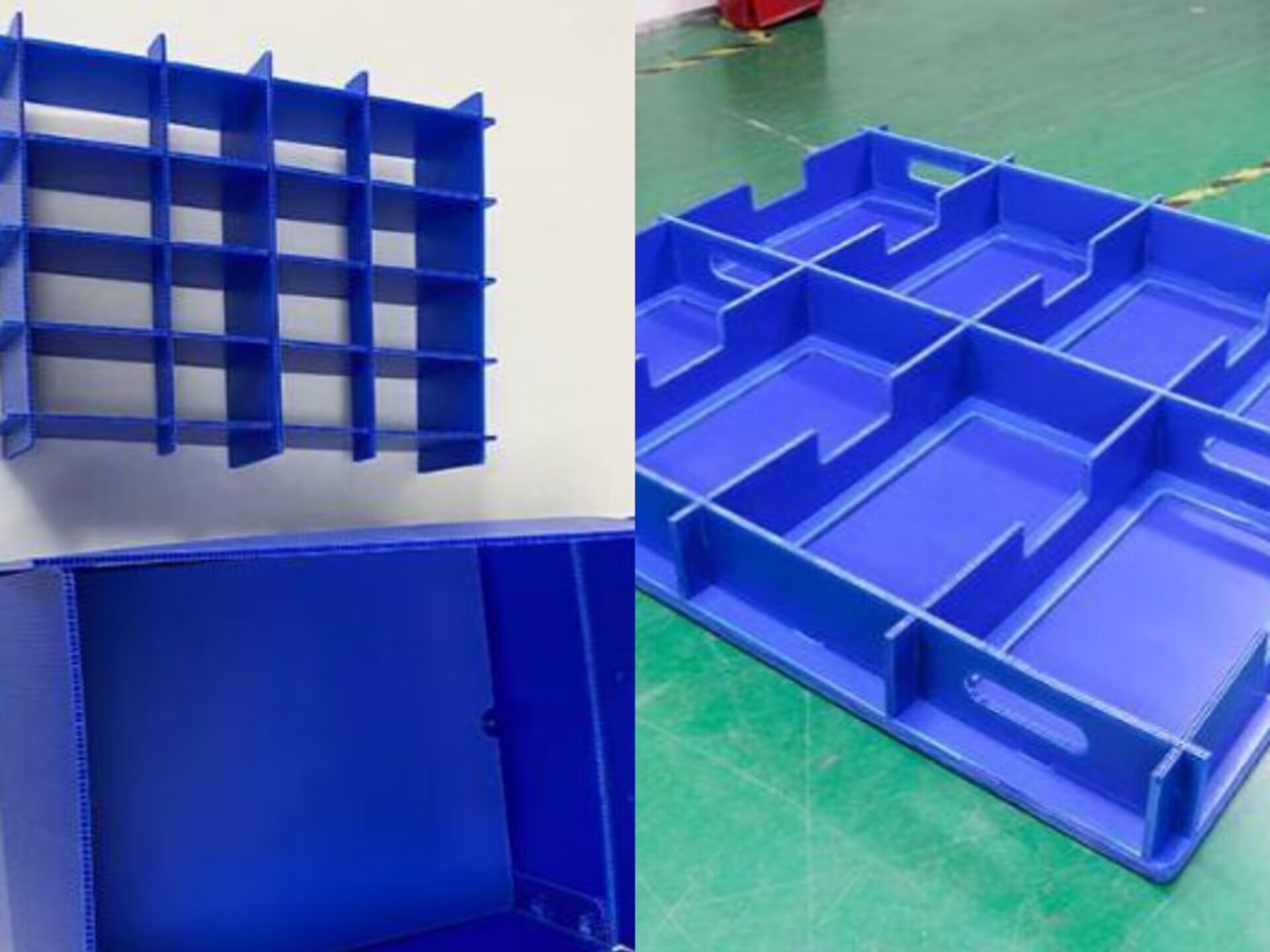 the corrugated plastic divider 